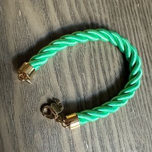 Neon Green Kate Spade Braided Rope Bracelet